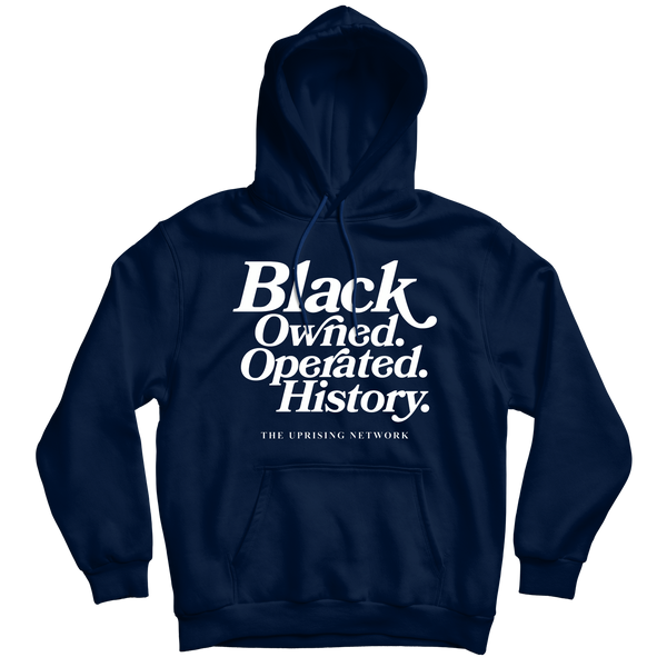 Black Owned. Black Operated. Black History. - Navy Blue